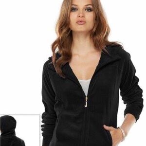 Vintage original juicy couture 2-piece black velour tracksuit size M/L